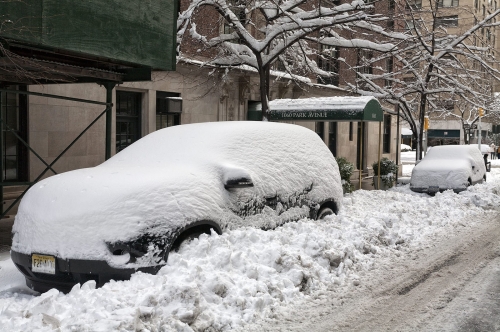 New-York le jour apres le passage du blizzard en Fevrier 2013