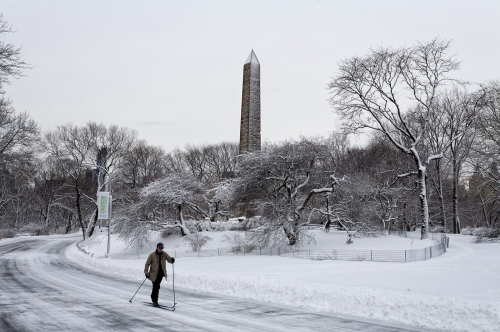 New-York le jour apres le passage du blizzard en Fevrier 2013